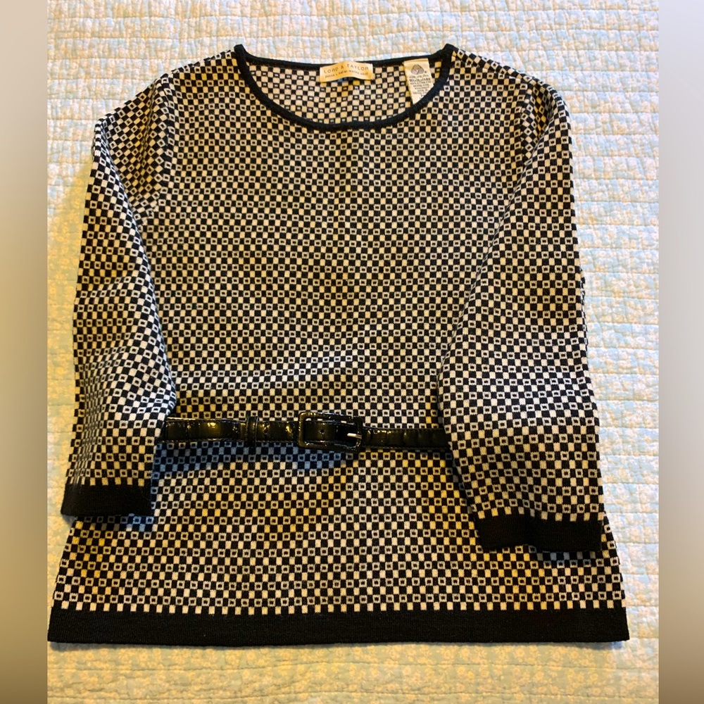 Lord & Taylor Italian Merino Wool sweater and matching skirt